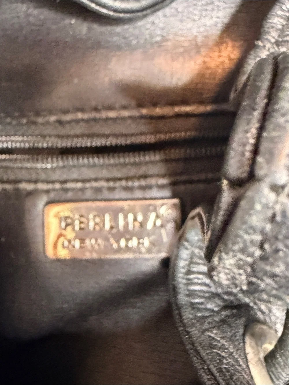 PERLINA New York Leather Mini Backpack Bag